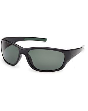 Timberland Tb00083 01R Sunglasses Injected Squared Polarized - Black