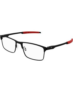 PUMA Pu0415O 003 Optical Frames Metal Transparent Squared - Black