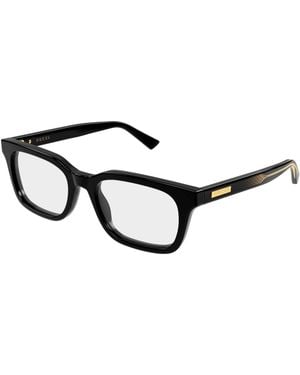 Gucci Gg2249O 001 Optical Frames Acetate Transparent Squared - Black