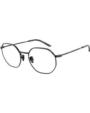 Giorgio Armani Ar5130J L3001 Optical Frames Steel Transparent Squared Normal - Black