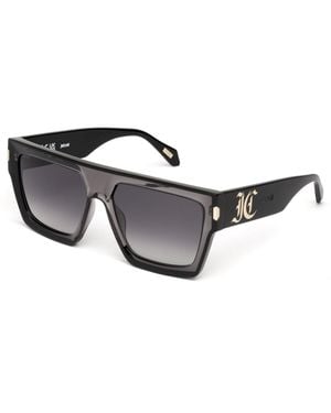 Just Cavalli Sjc107V 04Gt Sunglasses Acetate Smoke Squared Normal Shaded - Black