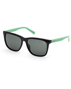 Timberland Tb00047 01R Sunglasses Injected Squared Polarized - Black