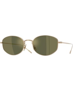 Oliver Peoples Ov1347St Estra 5340O8 Sunglasses Titanium G15 Round Normal - Black
