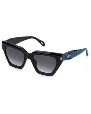 Just Cavalli Sjc171 700Y Sunglasses Acetate Smoke Butterfly Normal Nuanced - Black