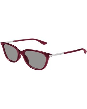 McQueen Am0553S 004 Sunglasses Acetate Cat Eye - Black