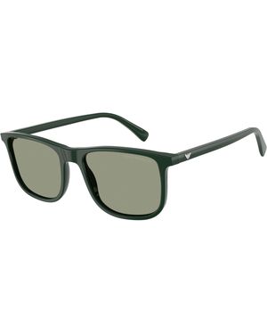 Emporio Armani Ea4280 6173/2 Sunglasses Acetate Squared Normal - Green