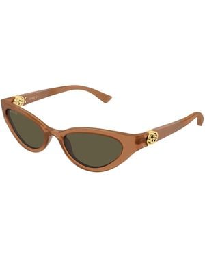 Gucci Gg2194S 004 Sunglasses Injected Cat Eye - Black