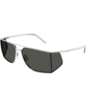 Saint Laurent Sl 750 002 Sunglasses Metal Squared - Black