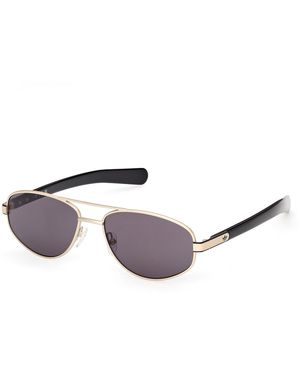 adidas Or0137 32A Sunglasses Metal Smoke Squared Normal - Black