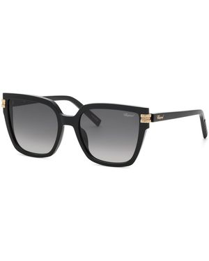 Chopard Sch432S 700 Sunglasses Acetate Smoke Squared Anti-Glare Nuanced - Black