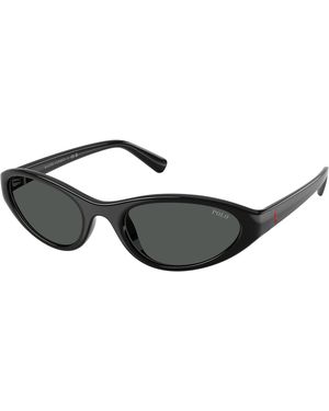 Polo Ralph Lauren Ph4248U 585887 Sunglasses Injected Round Normal - Black