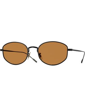 Oliver Peoples Ov1347St Estra 501753 Sunglasses Titanium Round Normal - Black