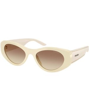 Prada Pr D23Su 21D61B Sunglasses Acetate Round Normal Nuanced - Black