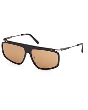 Gcds Gd0077 01J Sunglasses Roviex Geometric Normal - Black