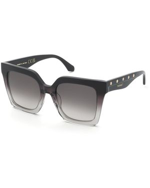Twinset Stw105 0D78 Sunglasses Acetate Squared Normal Shaded - Black