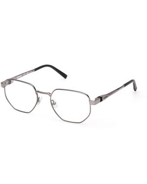 Timberland Tb50082 008 Optical Frames Metal Geometric Normal - Black