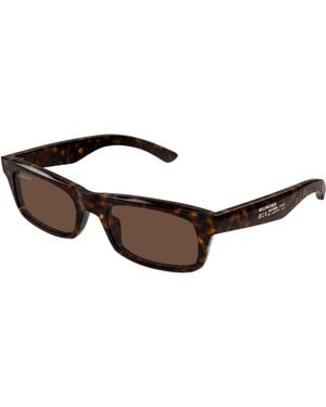 Balenciaga Bb0422S 002 Sunglasses Acetate Squared - Black