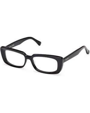 Max Mara Mm5209 001 Optical Frames Acetate Squared Normal - Black