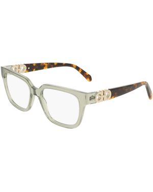 Ferragamo Sf3056 313 Optical Frames Acetate Squared Normal - Black