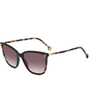 Carolina Herrera Her 0245/S Wr7/3X Sunglasses Acetate Squared Shaded - Black
