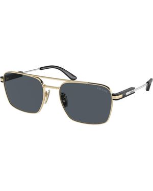 Prada Pr 67Zs Zvn09T Sunglasses Metal Pillow Normal - Black