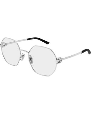 Gucci Gg2048O 007 Optical Frames Metal Transparent Geometric - Black