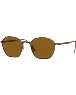 Persol Po5004St 800333 Sunglasses Titanium Geometric Normal - Black