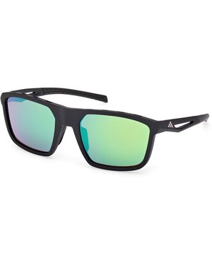 adidas Originals Sp0111 02Q Sunglasses Injected Squared Normal - Green