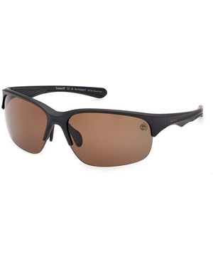 Timberland Tb00082 02H Sunglasses Injected Squared Polarized - Black