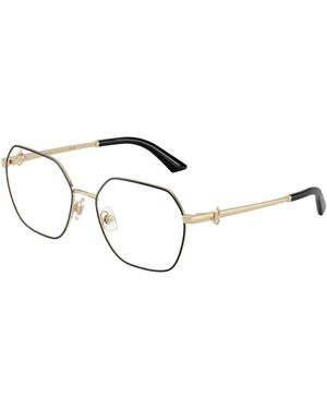 Jimmy Choo Jc2023B 3025 Optical Frames Steel Transparent Geometric Normal - Black