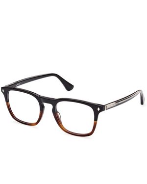 Web We5386 056 Optical Frames Acetate Squared Normal - Black