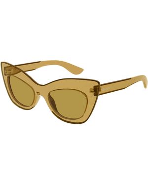 McQueen Am0516S 002 Sunglasses Bio-Inject Cat Eye - Black