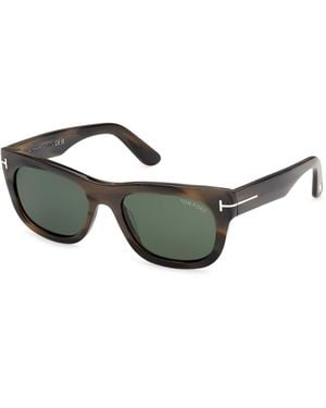 Tom Ford Ft1334 Marshall-02 55N Sunglasses Acetate Squared Normal - Black