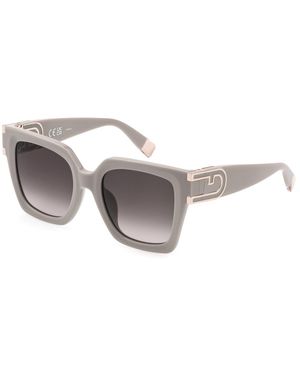 Furla Sfu878 0Aec Sunglasses Acetate Squared Normal Shaded - Black