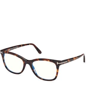 Tom Ford Ft5986-B 052 Optical Frames Acetate Squared Normal - Black