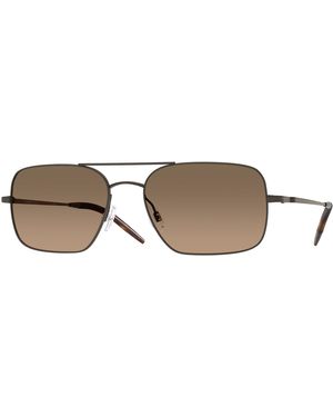 Oliver Peoples Ov1373S Victory Ii 5289Gn Sunglasses Metal Squared Polarized - Black