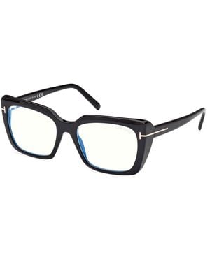 Tom Ford Ft5992-B 001 Optical Frames Acetate Squared Normal - Black