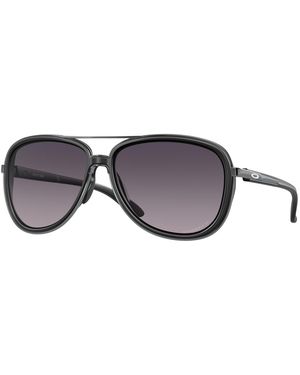 Oakley Oo4129 Split Time 412917 Sunglasses Metal Round Normal Shaded - Black
