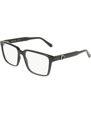 Ferragamo Sf3028E 001 Optical Frames Squared Normal - Black