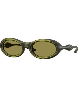 DIESEL Dl3011U 511/Cb Sunglasses Injected Round Normal - Green