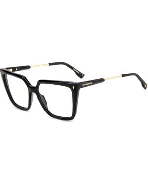 DSquared² D2 0136 807 Optical Frames Acetate Squared - Black