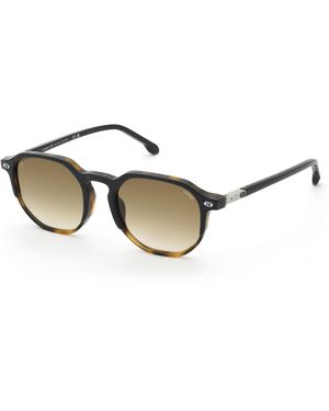 Lozza Sl4421 0U64 Sunglasses Acetate Geometric Normal Nuanced - Black