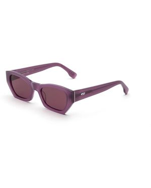 Retrosuperfuture K8X Amata Estate Mirtillo Sunglasses Acetate Squared - Purple