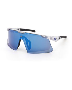 adidas Originals Sp0107 Adidas Dunamis Evo-S 26X Sunglasses Injected Mask Normal - Blue