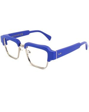 Xlab Fraser Optical Frames Acetate Squared Anti-Glare Anti-Glare - Blue