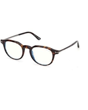 Tom Ford Ft6125-B 052 Optical Frames Acetate Round Normal - Black