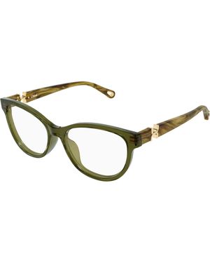 Chloé Ch0411Ol 010 Optical Frames Acetate Transparent Cat Eye - Black