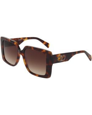 Liu Jo Lj816S 240 Sunglasses Acetate Squared Normal - Black
