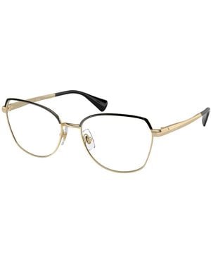 Ralph Lauren Ra6058 9443 Optical Frames Metal Transparent Geometric Normal - Black