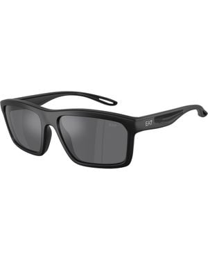 Moncler Q74014 628887 Sunglasses Injected Squared Mirror - Black